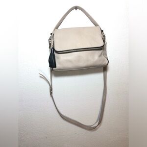 kate spade Beige Leather Crossbody with Black Tassel